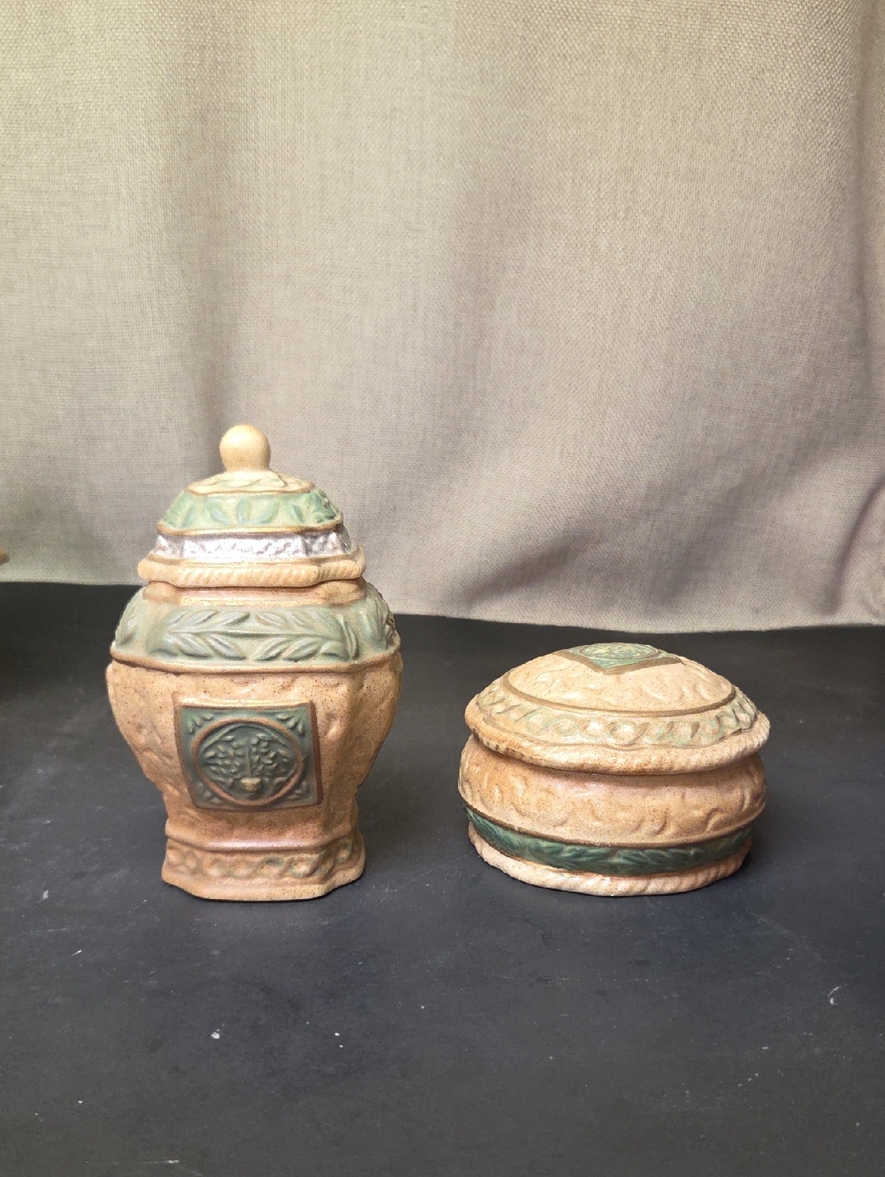 vintage porcelain trinket boxes‎ ( Set 2)
